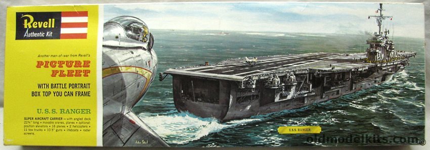 Revell 1/542 CV-61 USS Ranger Aircraft Carrier - Picture Fleet Issue, H360 plastic model kit